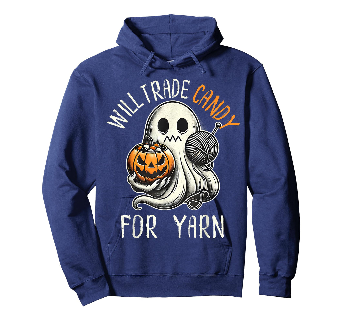 Will Trade Candy For Yarn Funny Knitting Crochet Halloween T-Shirt