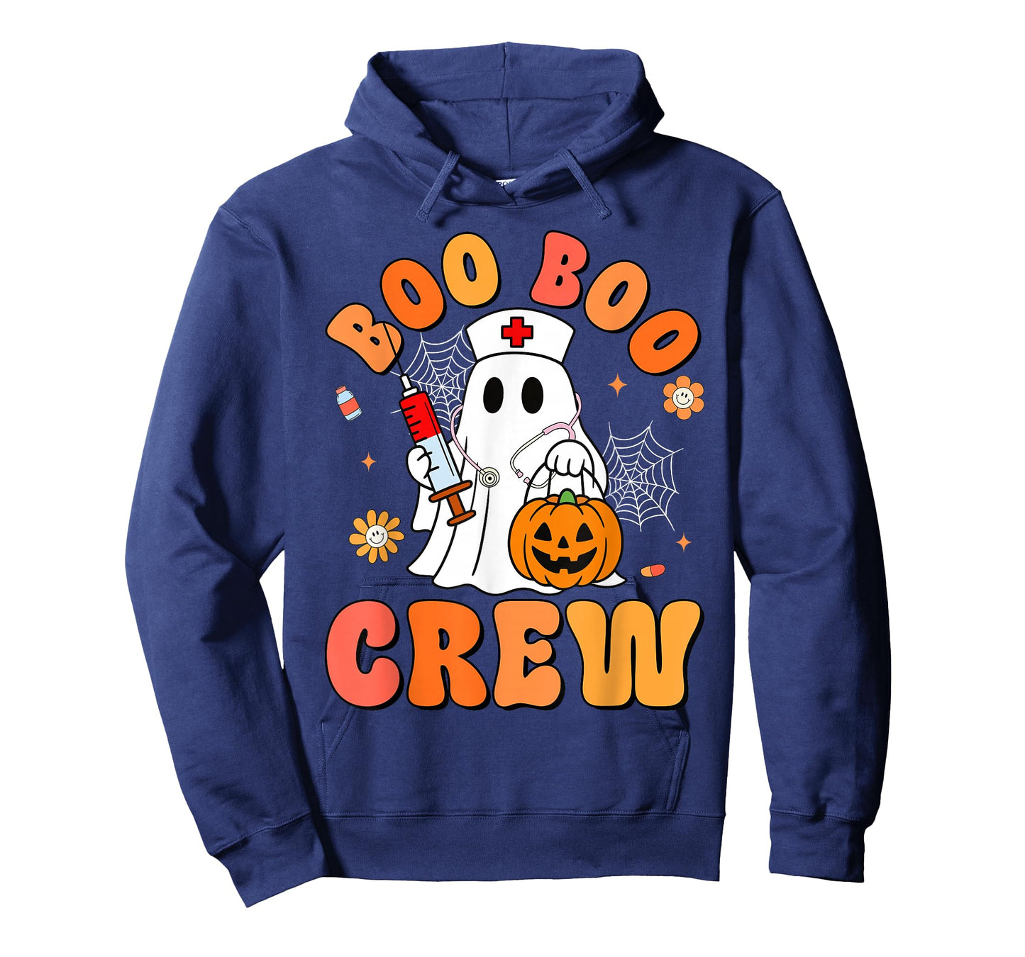 Boo Boo Crew Nurse Funny Halloween Ghost Nurse Girl Women T-Shirt