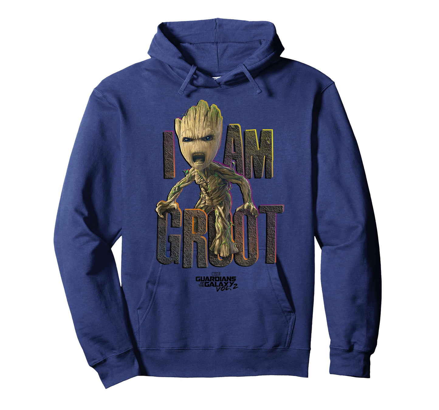 Marvel Guardians Vol.2 I AM Groot Cute Angry T-Shirt Small
