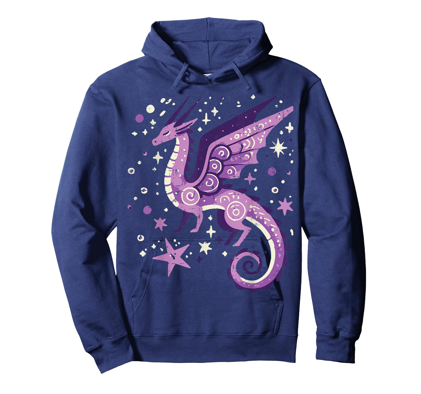 Purple Dragon Stars Cute Fantasy Mythical Girls Kids Women T-Shirt