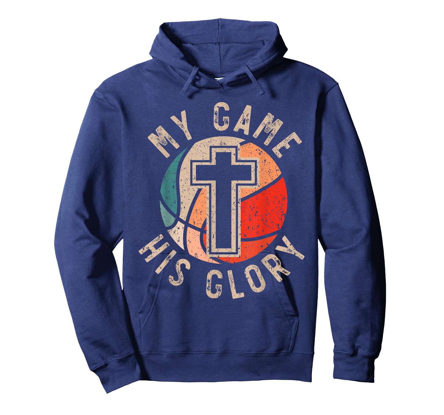 Basketball And Jesus Christ Christian Believer Hooper T-Shirt