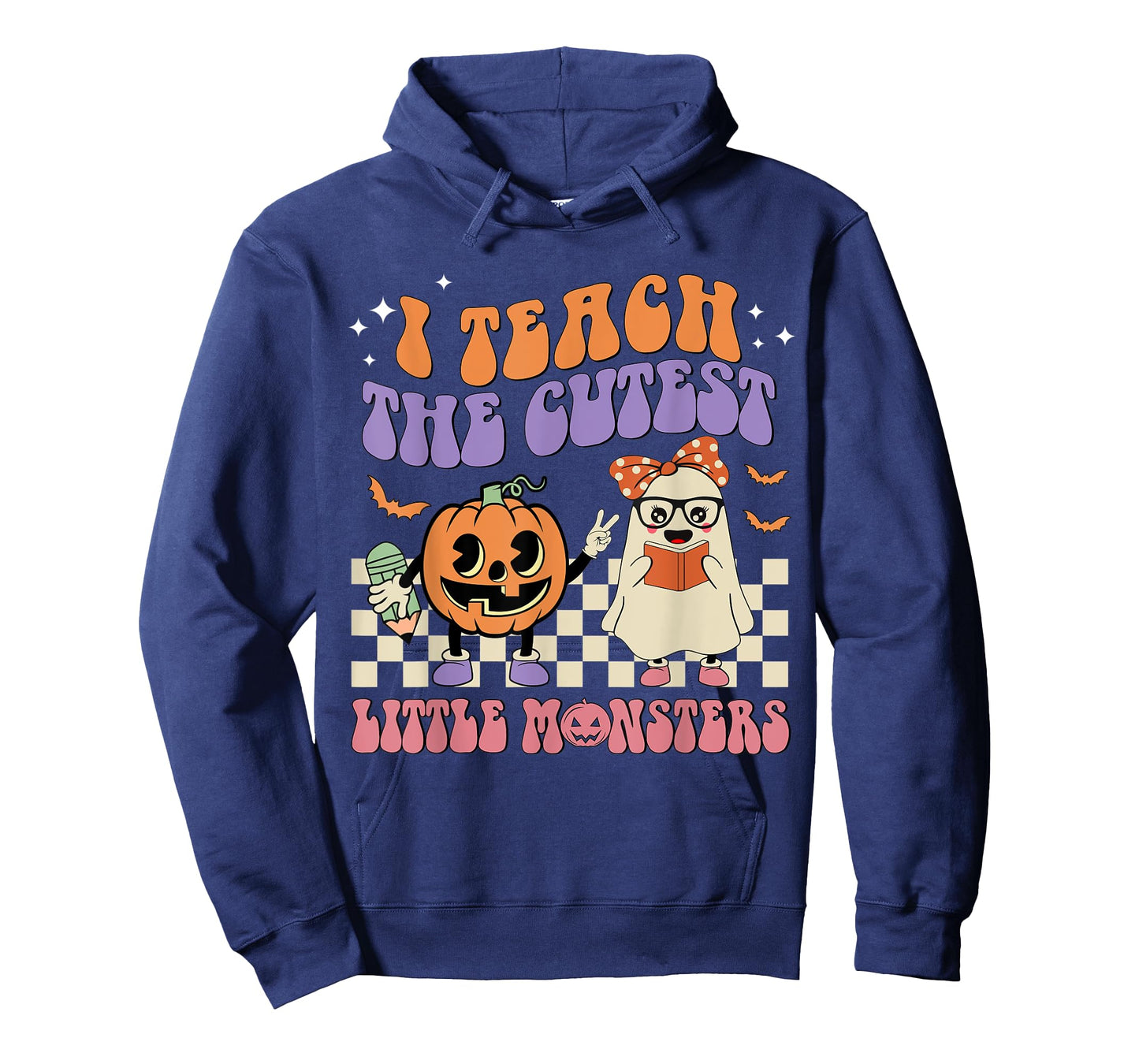I Teach The Cutest Little Monster Retro Teacher Halloween T-Shirt