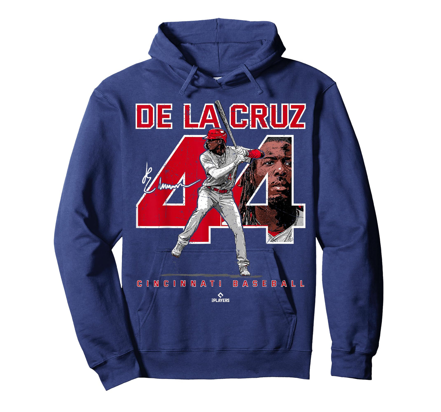 BallPark MVP Unisex-Adult Black Baseball Player T-Shirt - Small - Short Sleeve - Crew Neck - Cincinnati - Elly De La Cruz