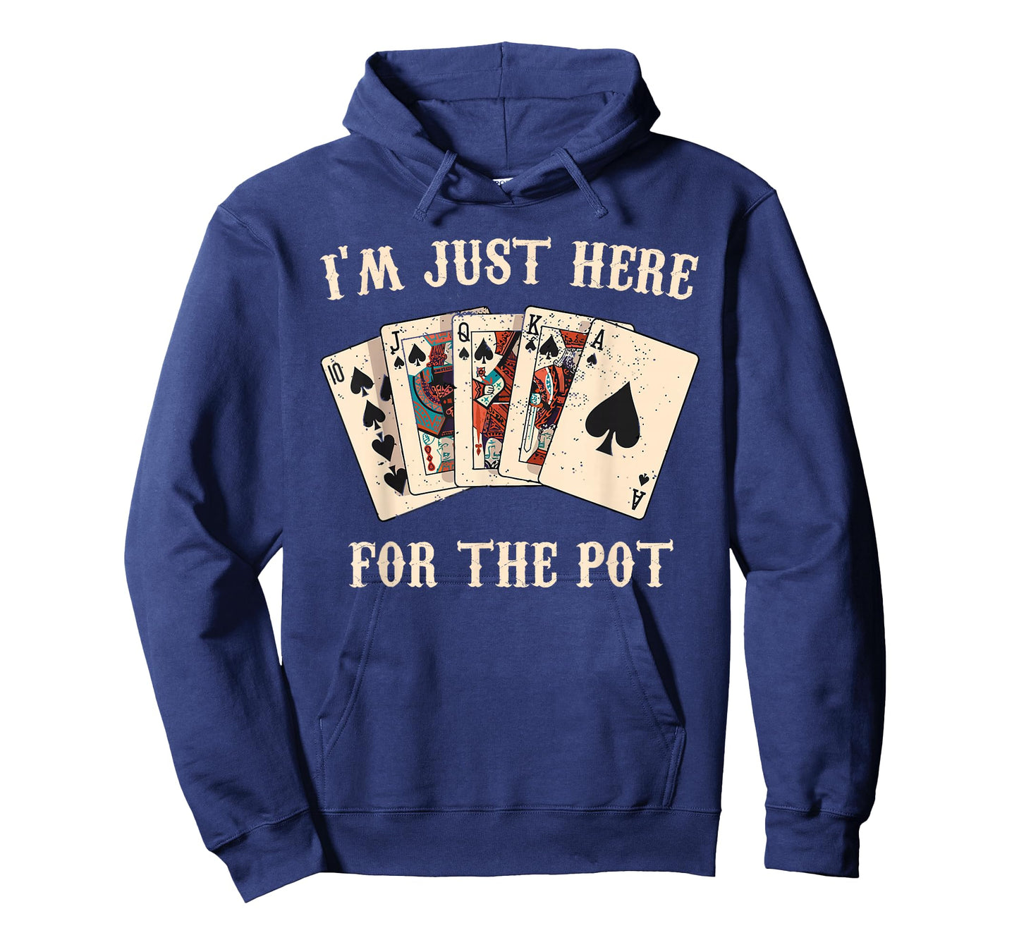 Poker Player I'M JUST HERE FOR THE POT Funny Vintage T-Shirt