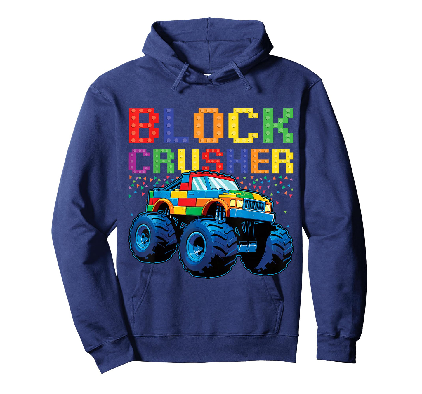 Block Crusher Monster Truck Block Building Brick Builder T-Shirt