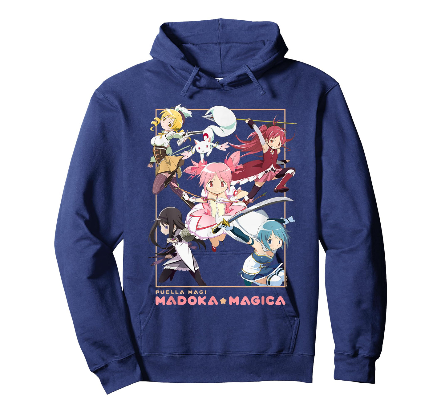 Madoka Magica Character Group Action Pose Anime T-Shirt