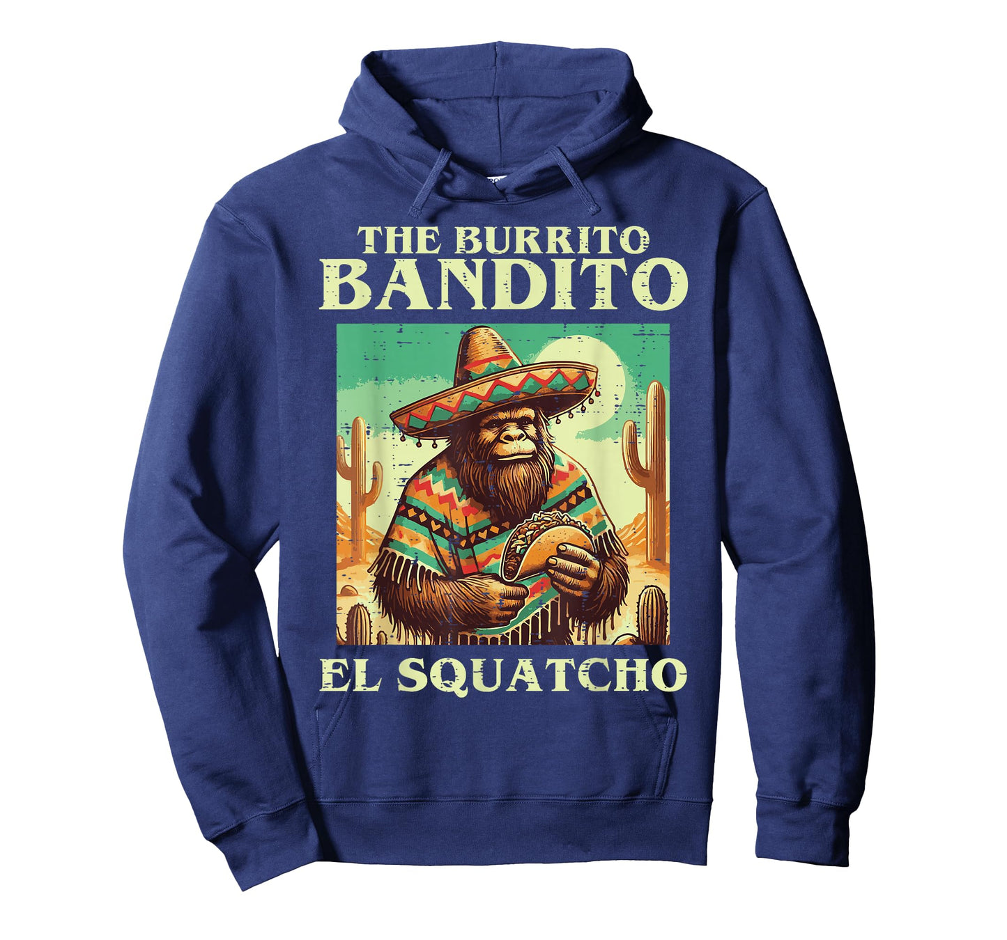 Sasquatch Burrito Bandito Bigfoot Mexican Food Men Women Kid T-Shirt