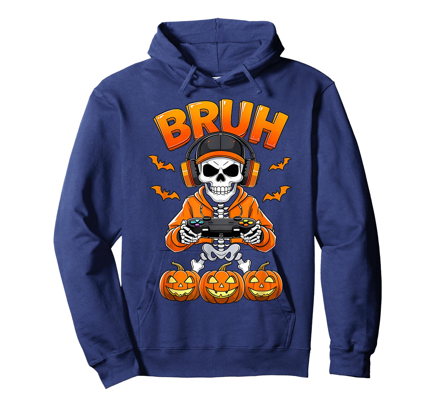 Bruh Skeleton Gamer Halloween Funny Gaming Costume T-Shirt
