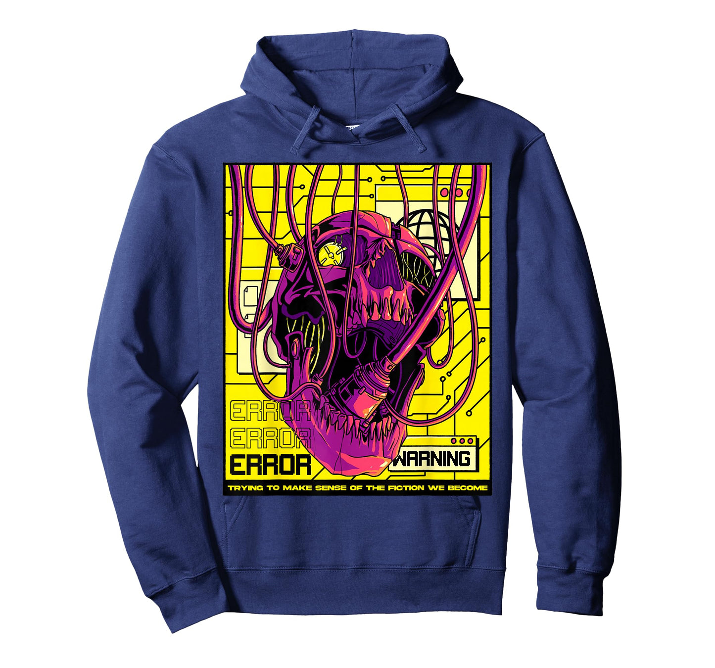 Cyberpunk Aesthetic Cyborg Robot Skull Sci-fi Skull Lover T-Shirt