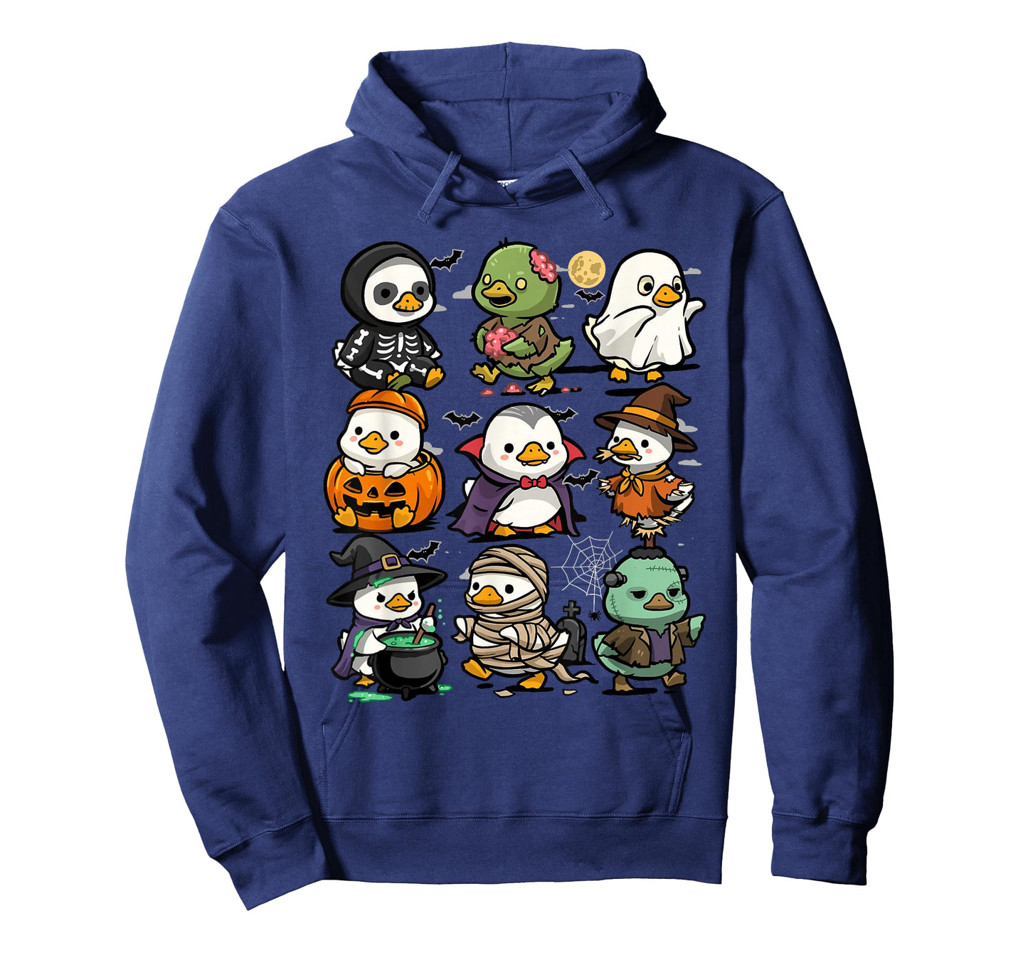 Halloween Ducks Funny Spooky Duck Ghost Vampire Creepy T-Shirt