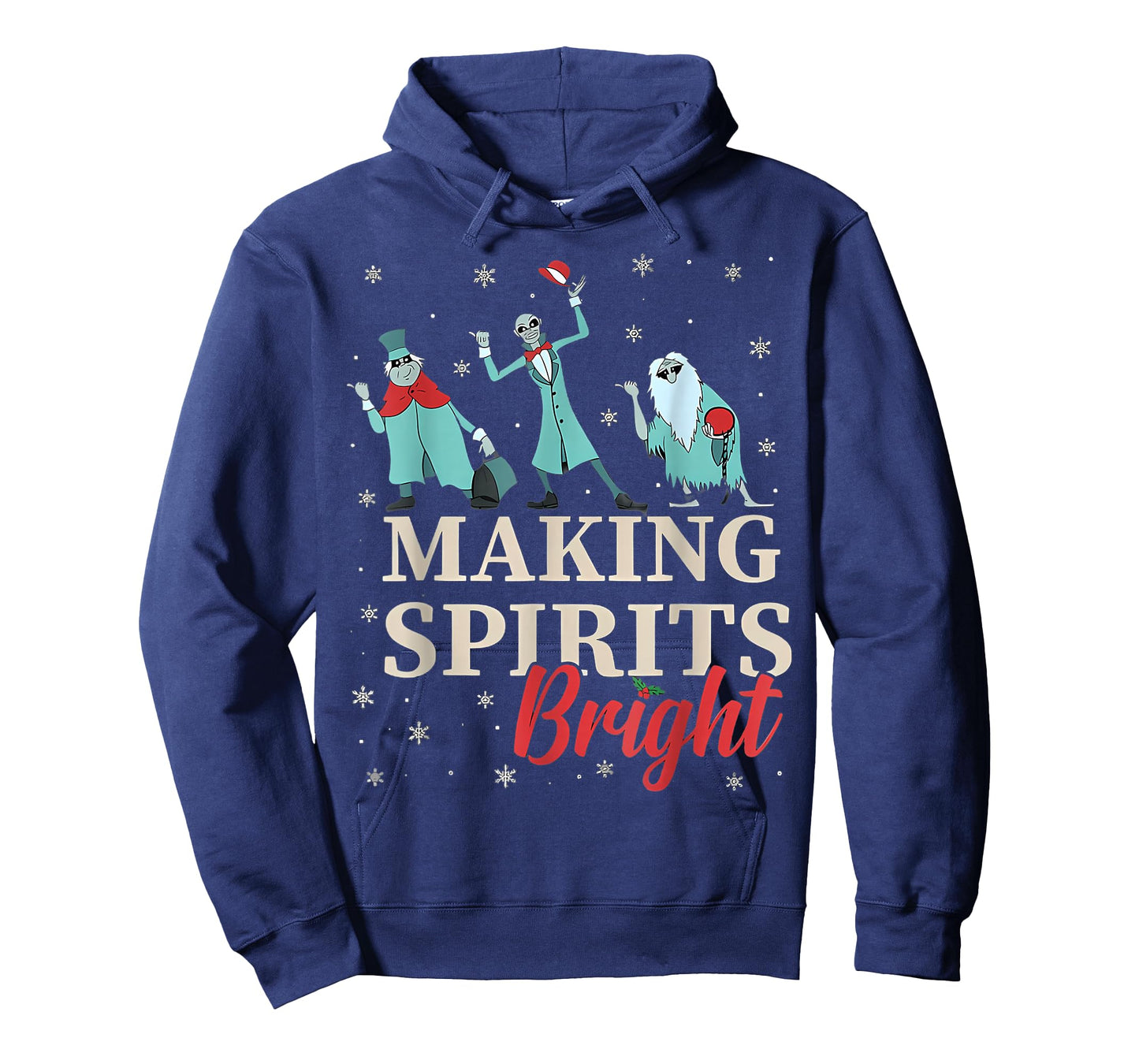 Making Sits Bright Christmas Haunted Ghosts T-Shirt
