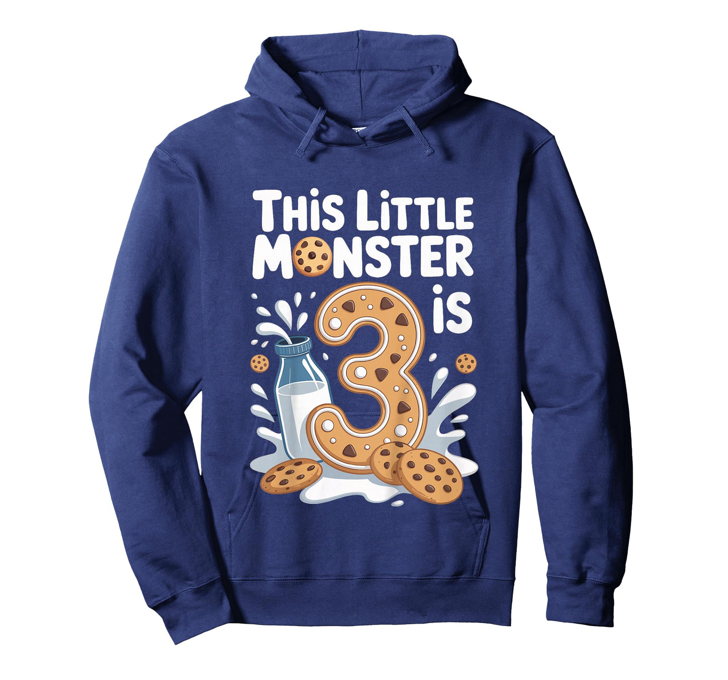 Kids This Cute Monster is 3 Cute Cookie 1st Birthday T-Shirt