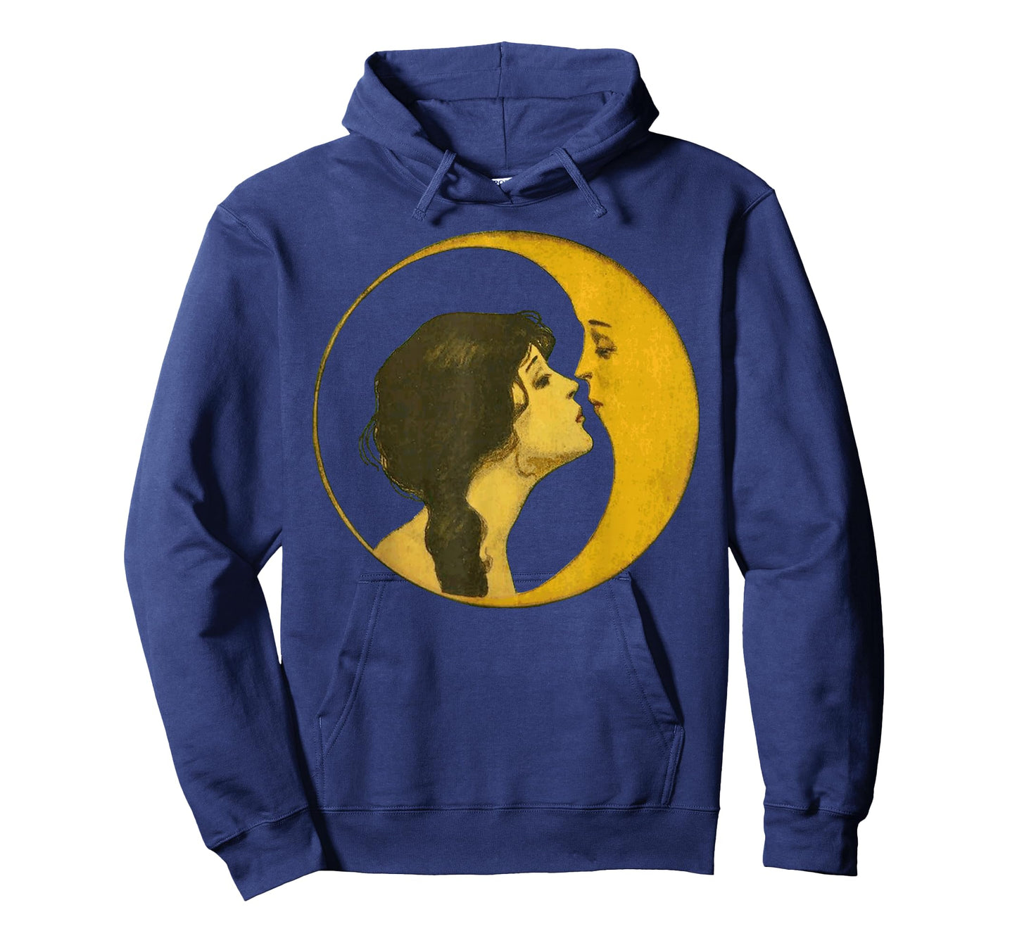 Kiss the Man On The Moon Vintage Art Celestial Gift T-Shirt