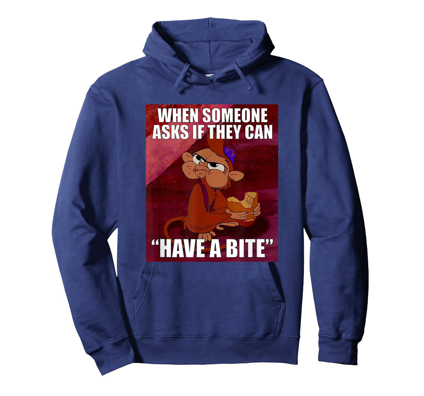 Disney Aladdin Abu Can I Have A Bite? Big Chest Movie Poster T-Shirt