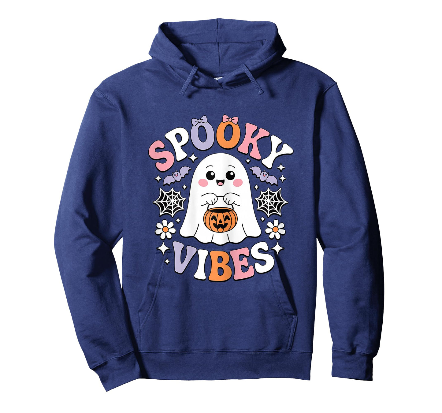 Spooky Vibes Cute Ghost Halloween for Girls Coquette T-Shirt