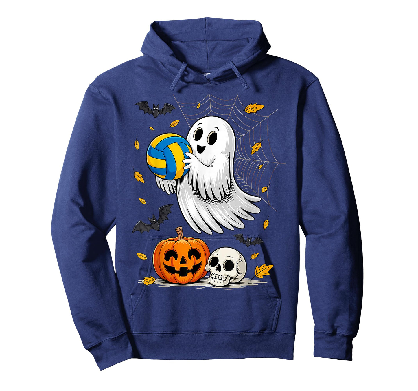 Ghost Volleyball Player Lazy Halloween Costume Cute Sport T-Shirt