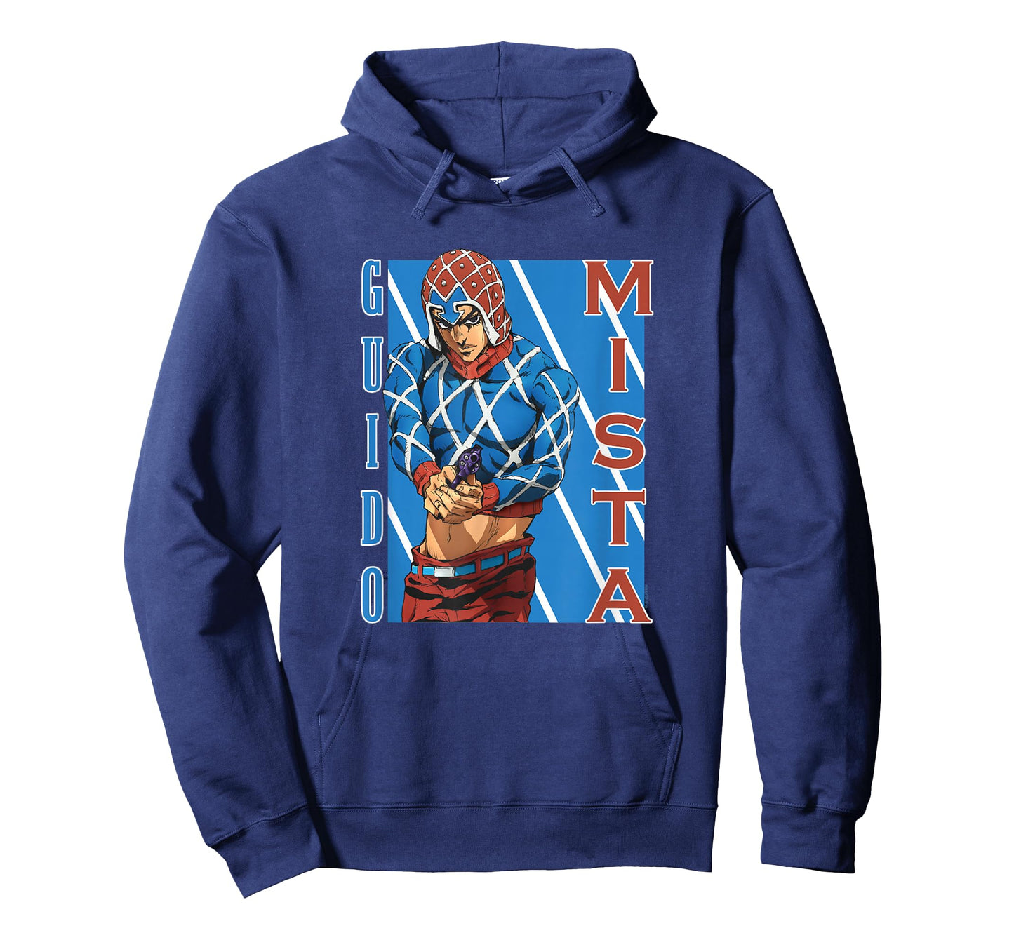 JoJo Part 5 Golden Wind Guido Mista Six Bullets Pose Anime T-Shirt