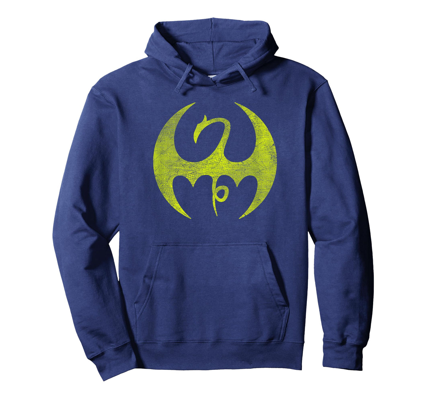 Marvel Iron Fist Distressed Dragon Logo Graphic T-Shirt
