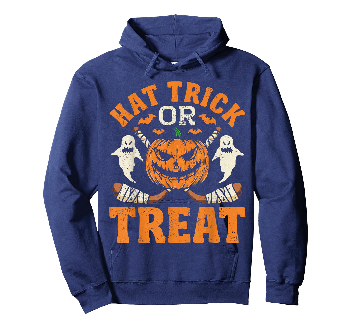 Hat Trick or Treat Ice Hockey Player Halloween Costume Gift T-Shirt