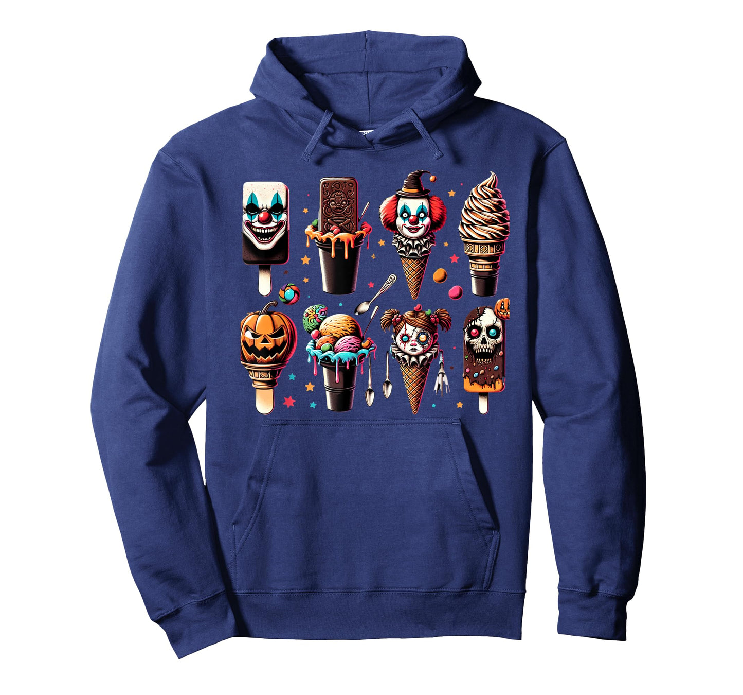 Vintage Horror Movie Summer Popsicle Halloween Summerween T-Shirt