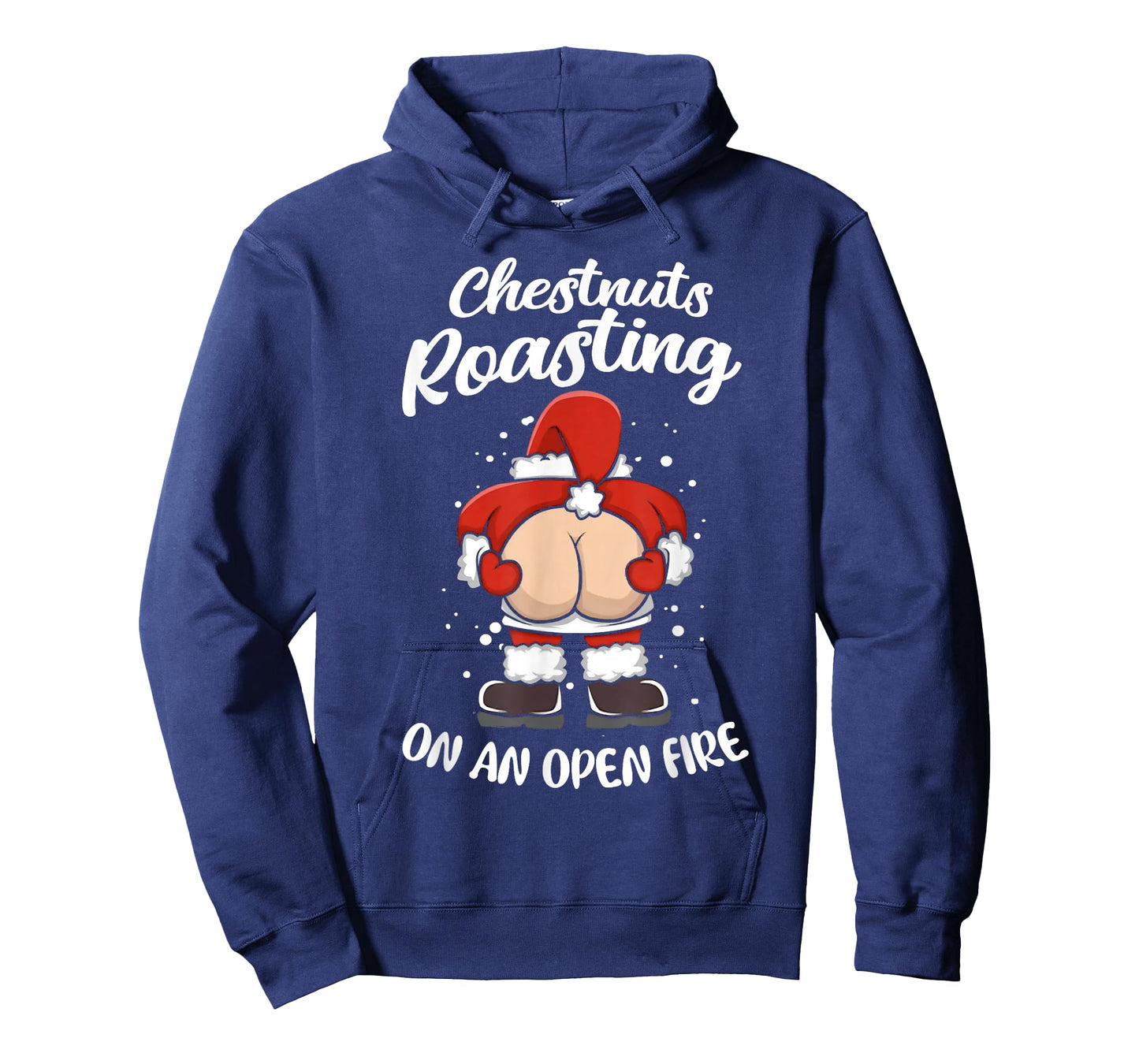 Funny Santa Chestnuts Roasting On An Open Fire Christmas T-Shirt
