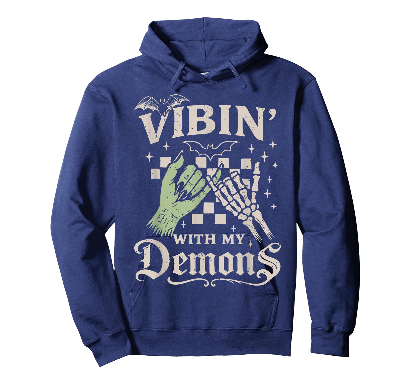 Vibin' with My Demons Halloween Skeleton Monster Spooky T-Shirt
