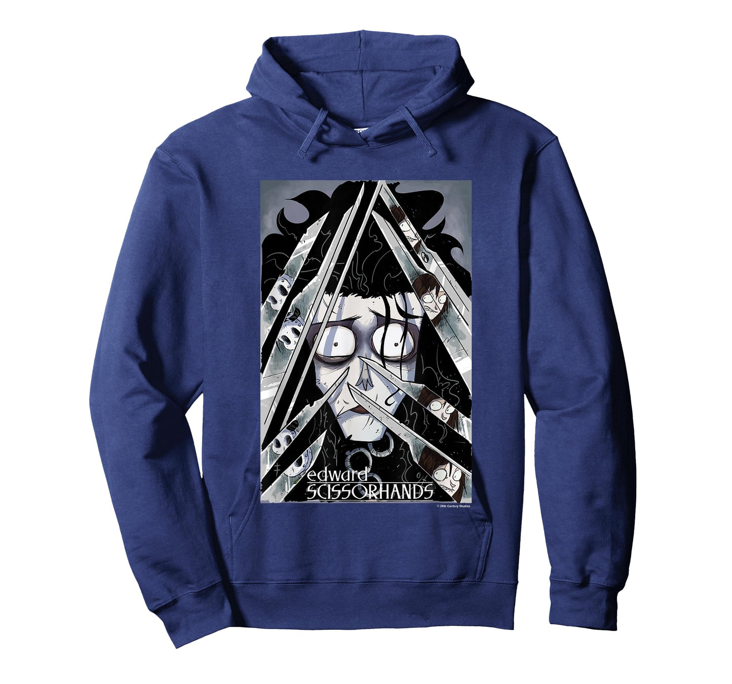 Edward Scissorhands Edward Behind Scissors Comic Book Poster T-Shirt