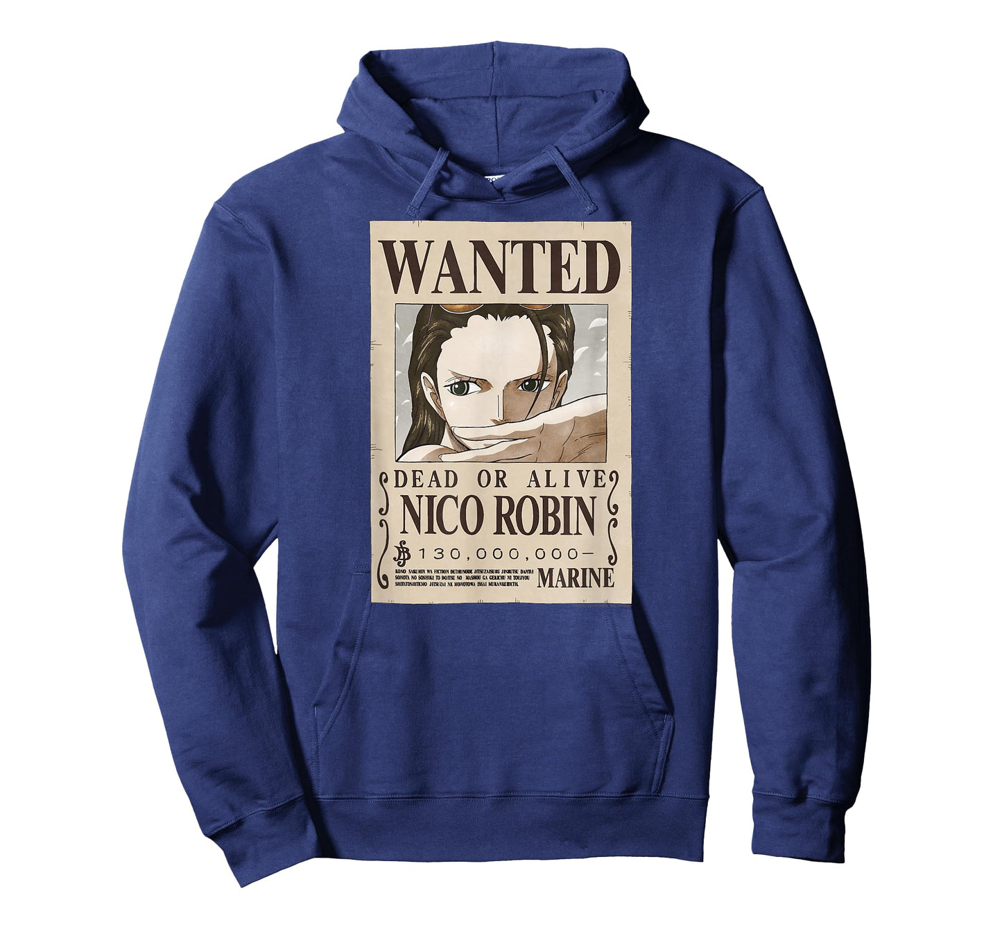 One Piece Anime Nico Robin Wanted Poster T-Shirt