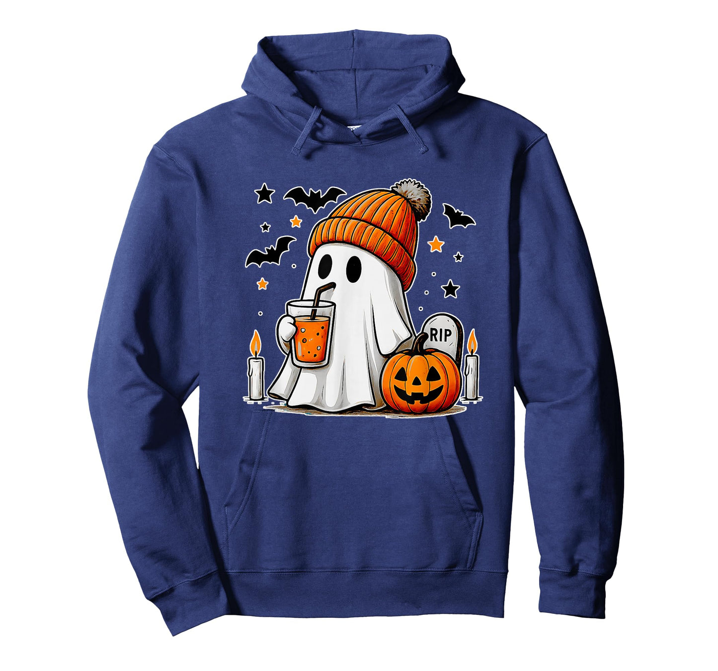Halloween Ghost Drinking Coffee Funny Scary Cute Boo T-Shirt