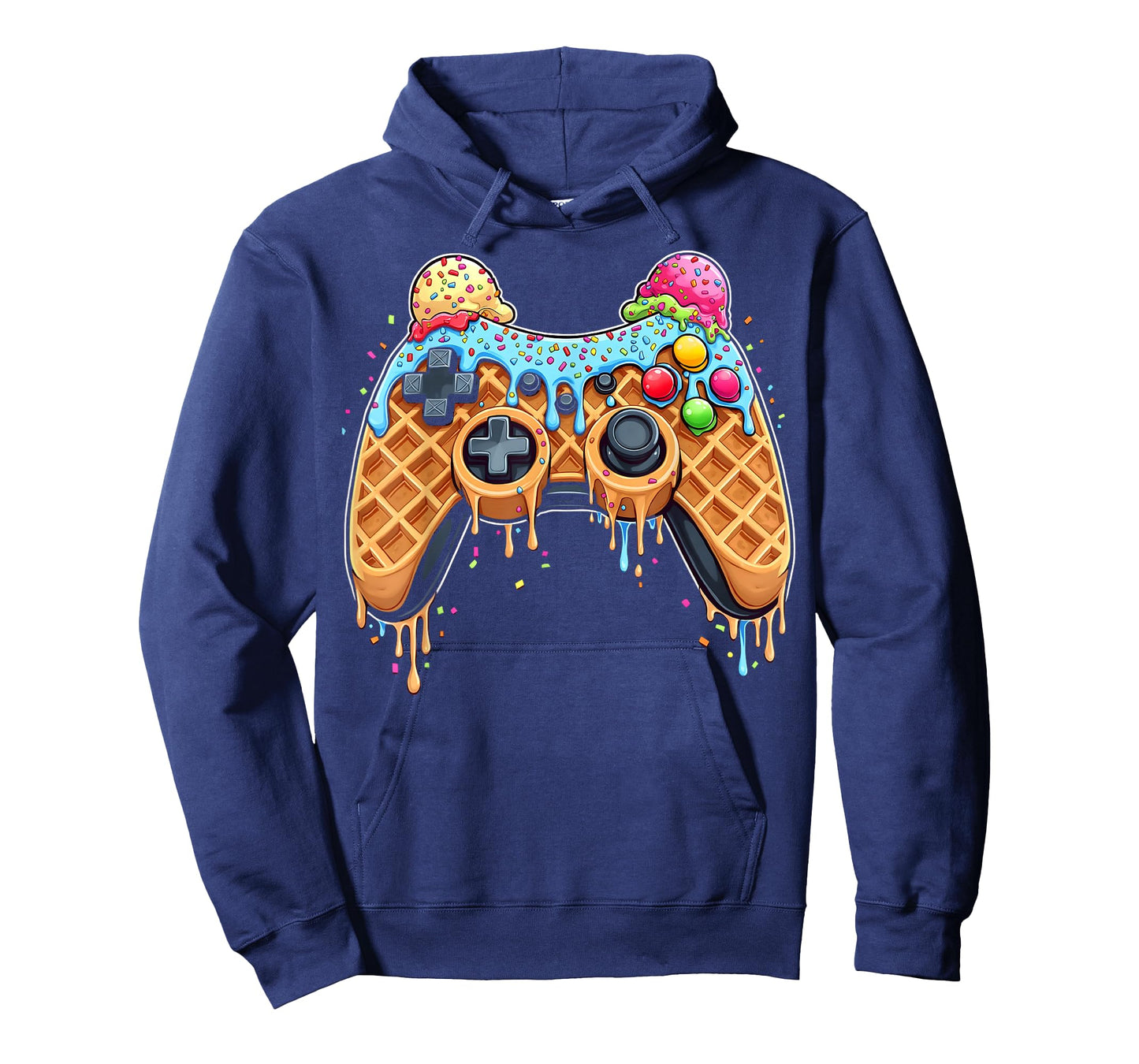 Video Game Controller Drip Gamer Ice Cream Waffle Controller T-Shirt
