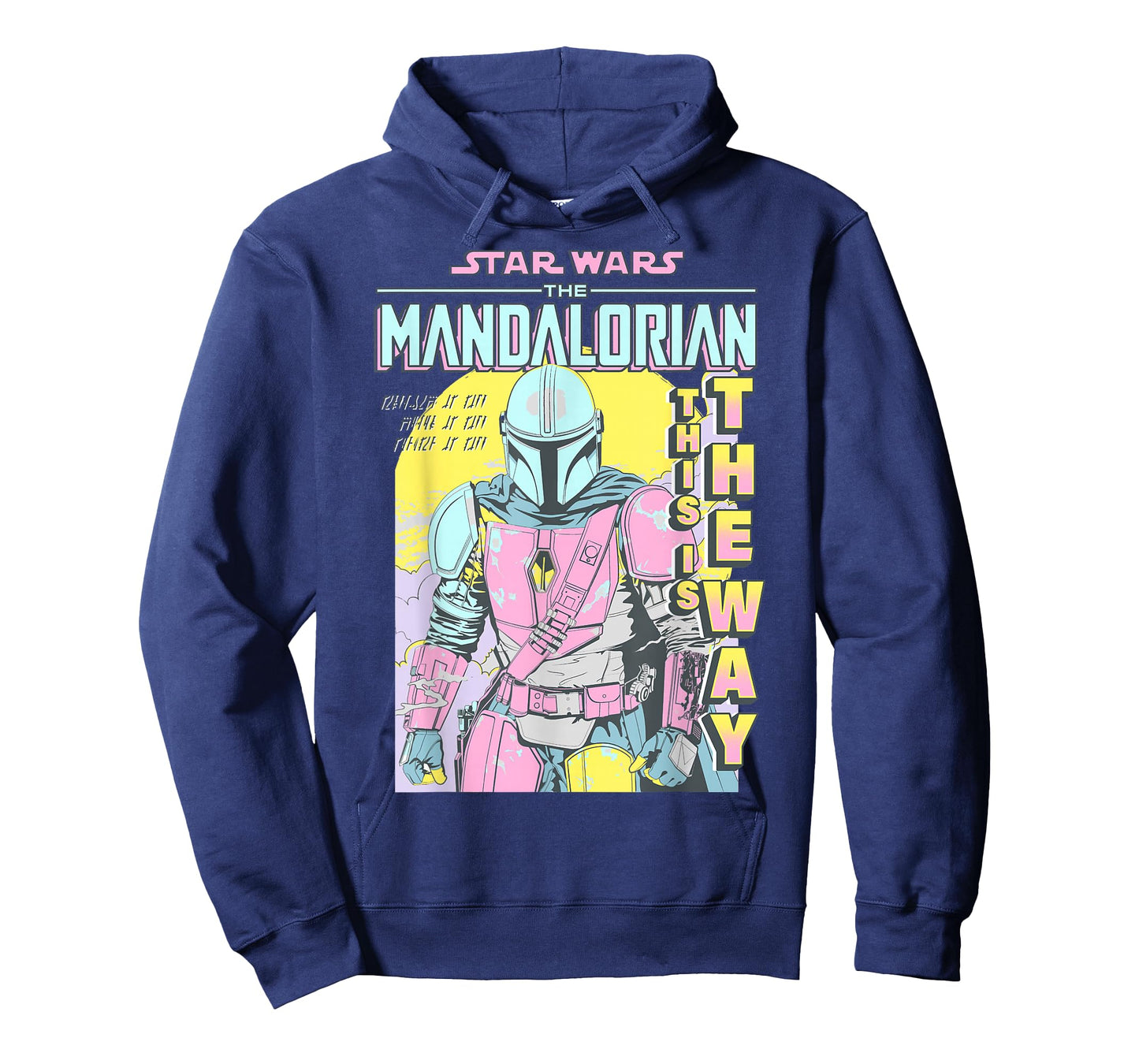 Star Wars: The Mandalorian This Is The Way Neon Comic T-Shirt
