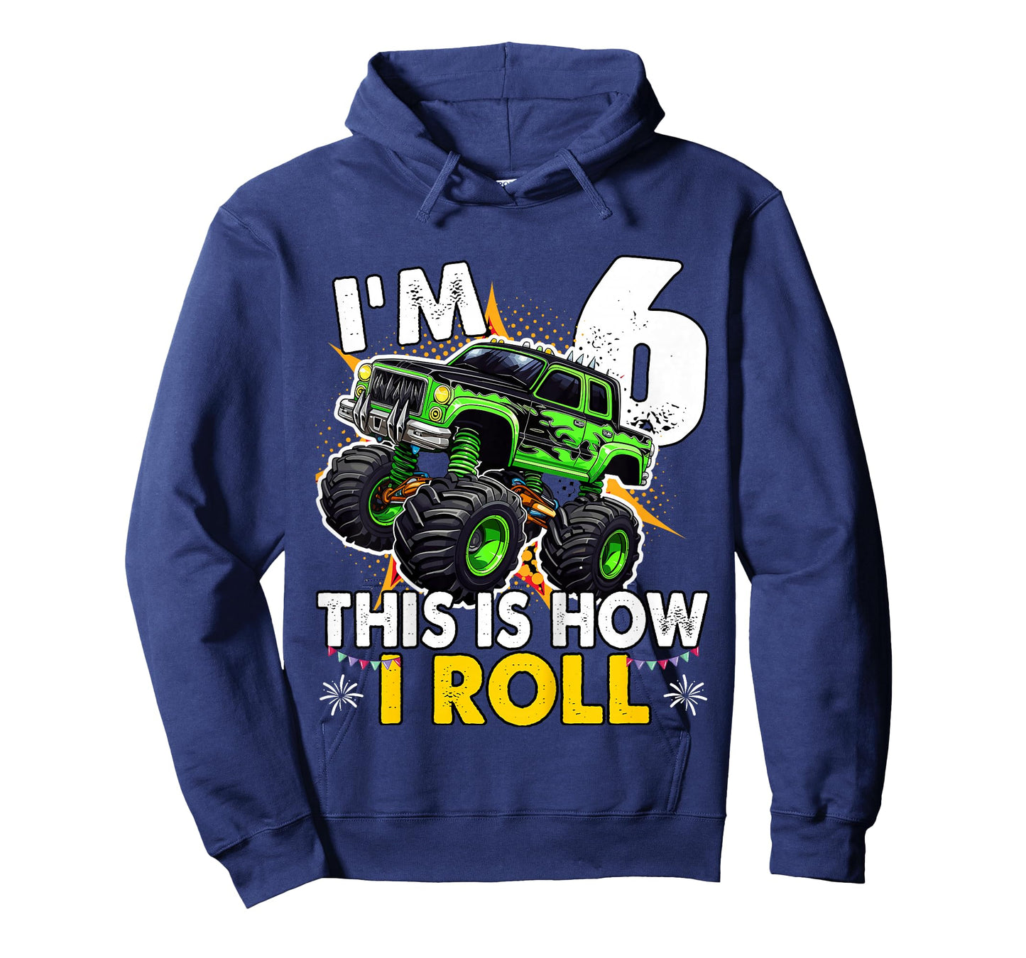 6 Year Old Monster Truck 6th Birthday Boy T-Shirt