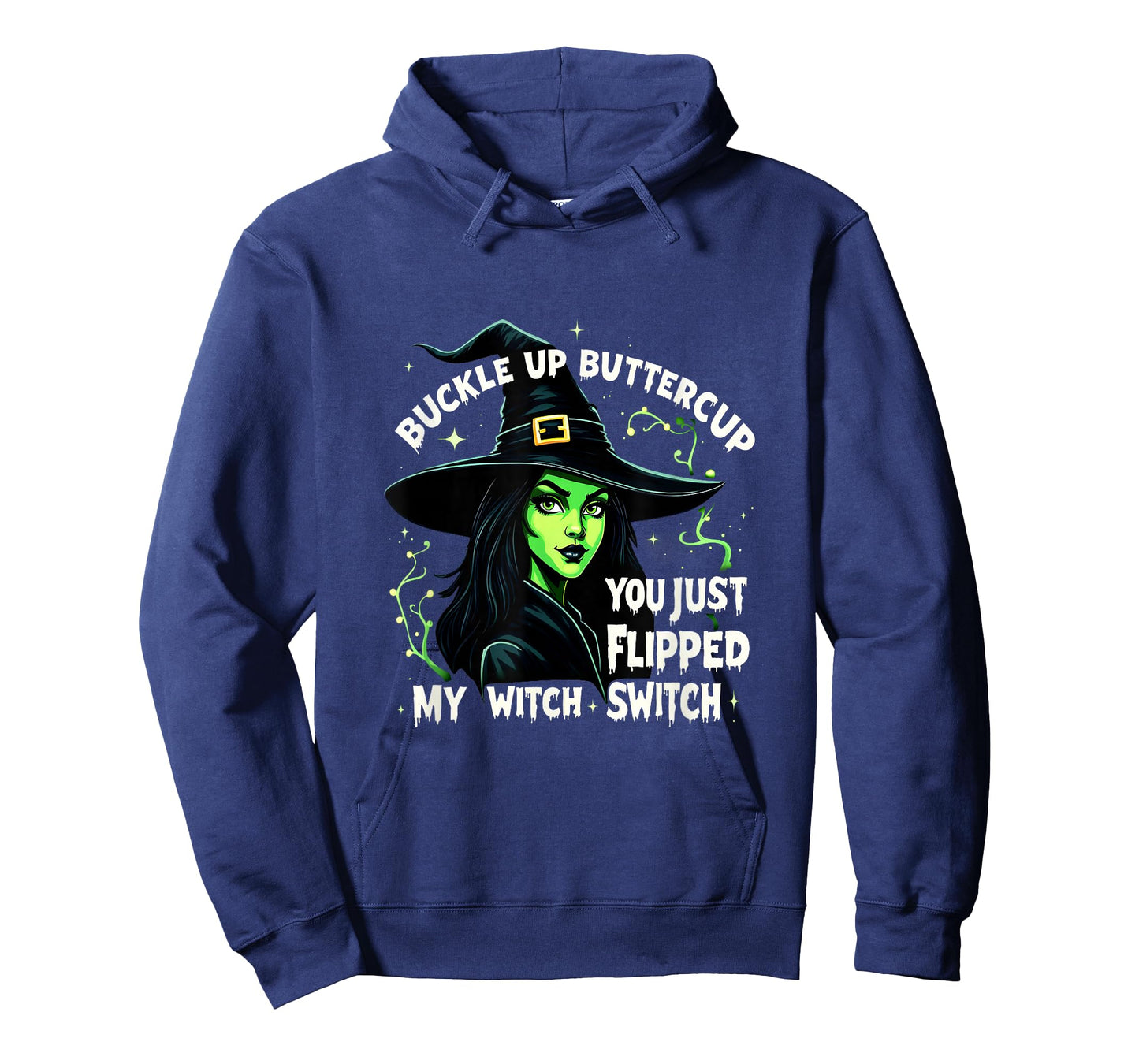 Retro Buckle Up Buttercup You Just Flipped My Witch Switch T-Shirt