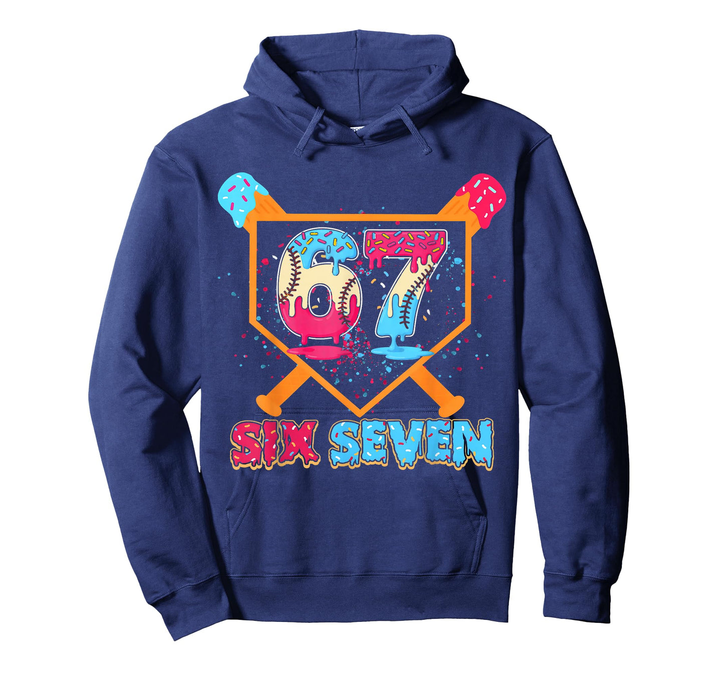 Baseball Drip Number 67 Player Or 67th Birthday T-Shirt