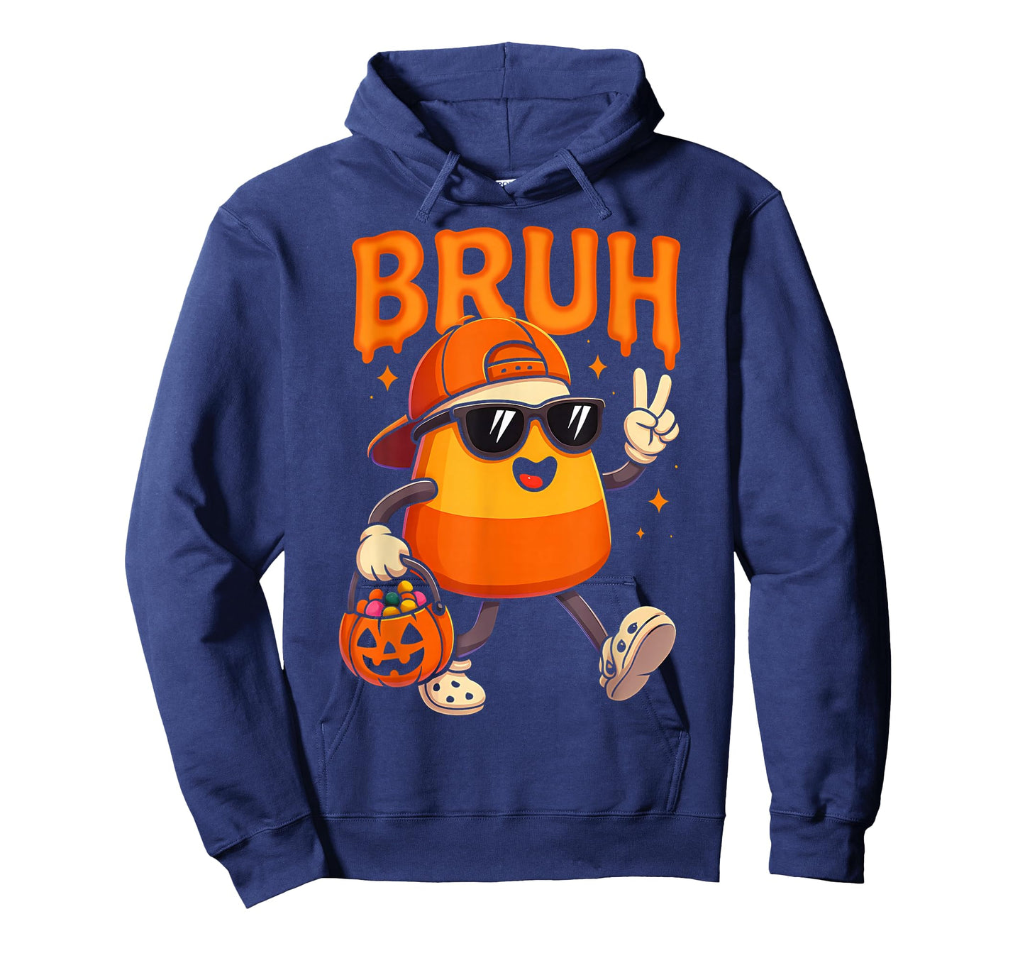 Bruh Halloween Team Candy Corn Trick Or Treat Kids Boy Funny T-Shirt
