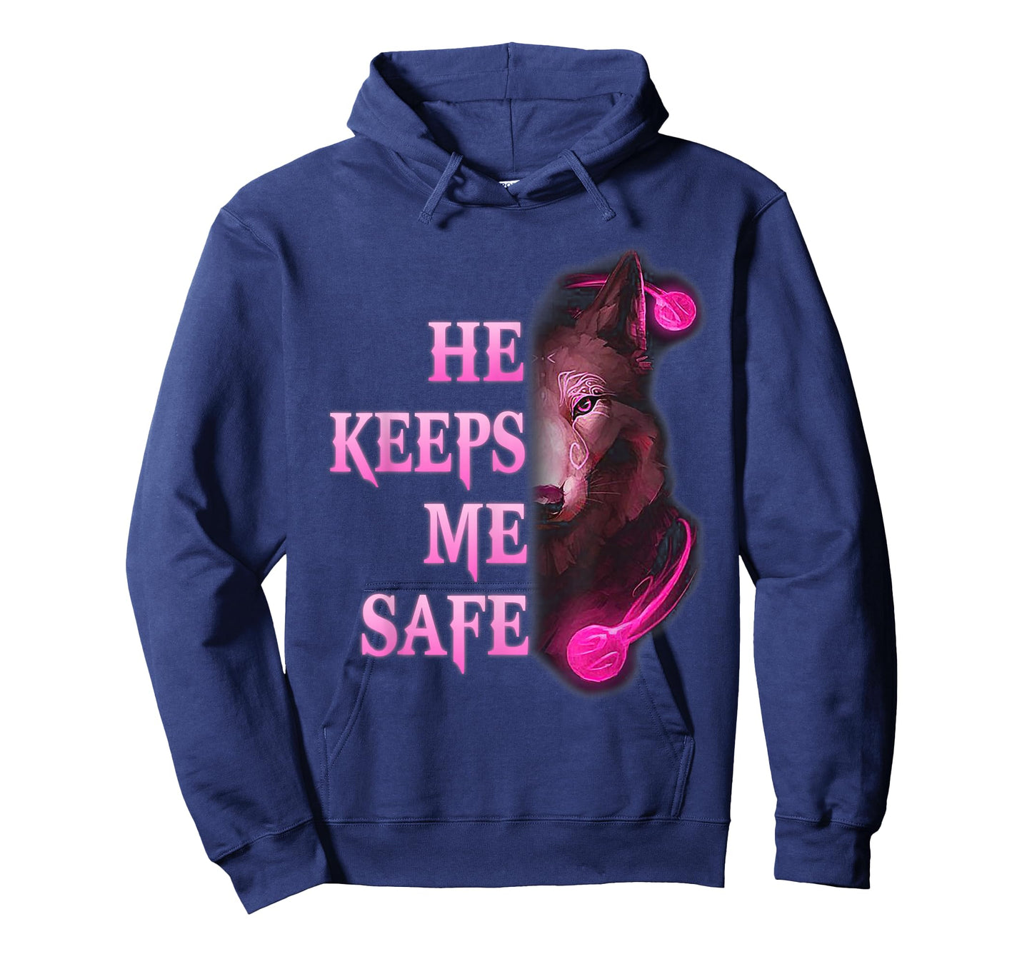 He Keeps me safe - She keeps me wild Couple Wolves T-Shirt