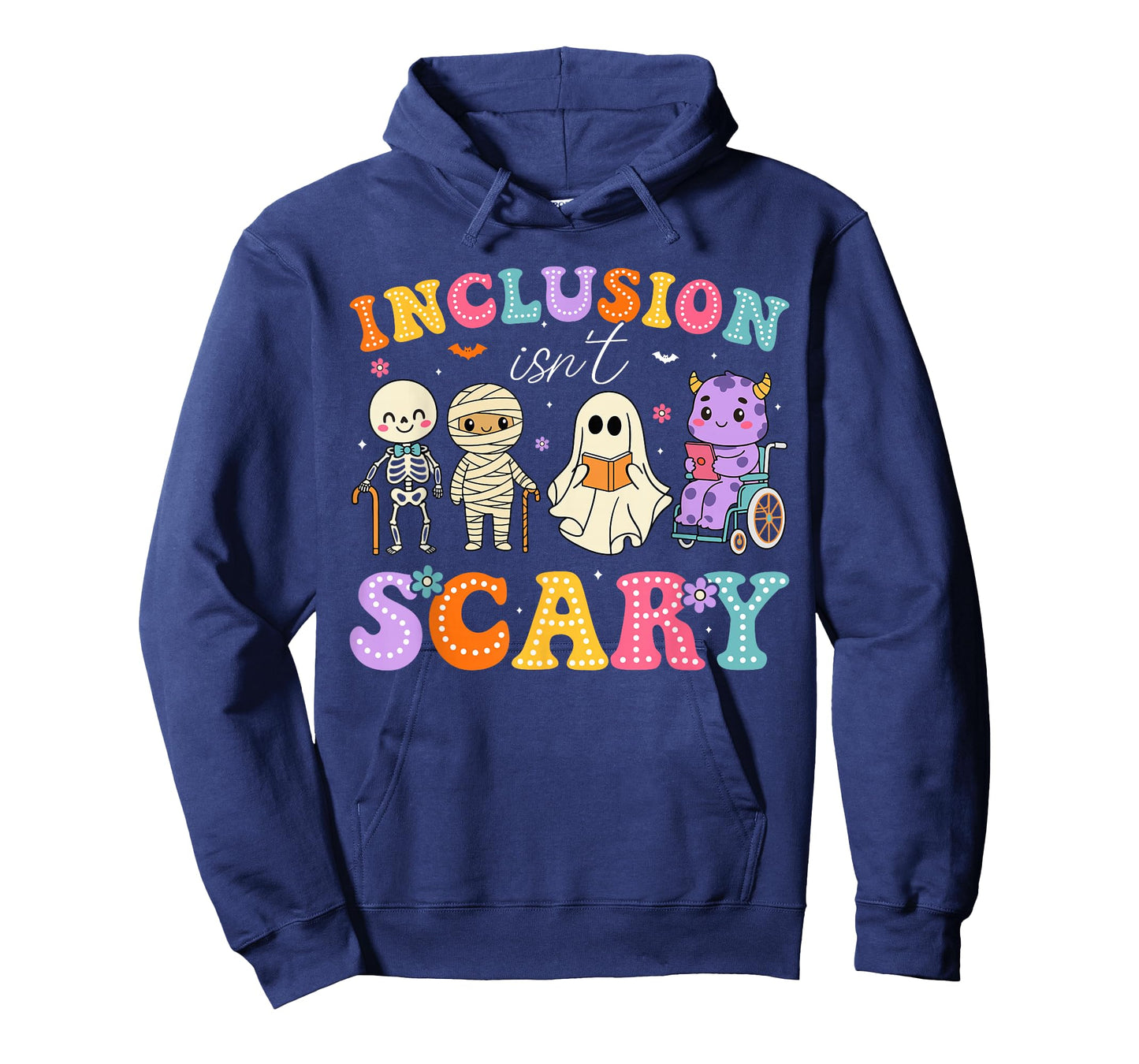 Inclusion Isn't Scary Ghost Funny Halloween SLP Sped Teacher T-Shirt