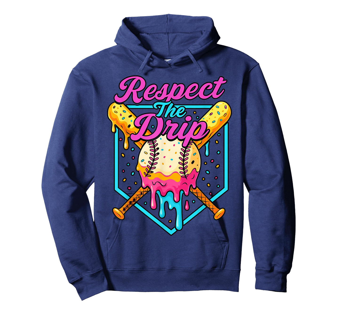 Respect The Drip Youth Baseball Ice Cream T-Shirt