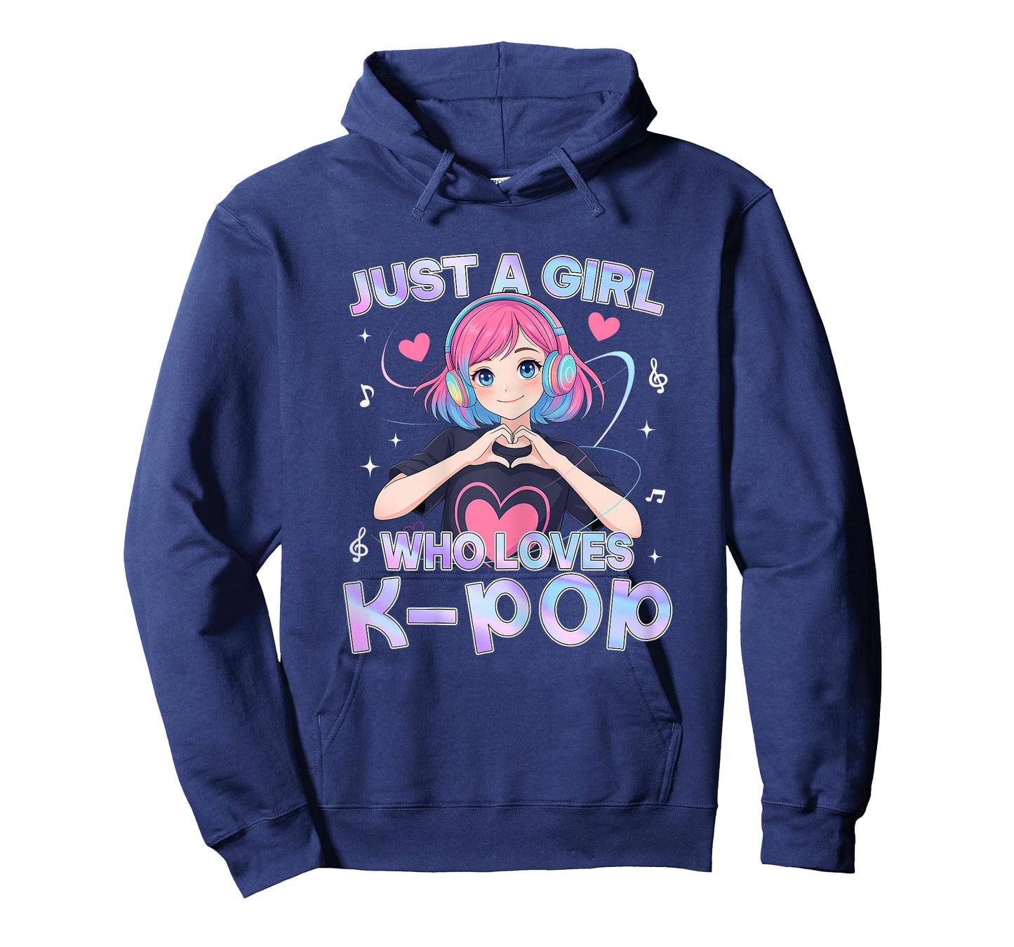 Just A Girl Who Loves K-Pop Cute Anime Kawaii Music Kpop T-Shirt