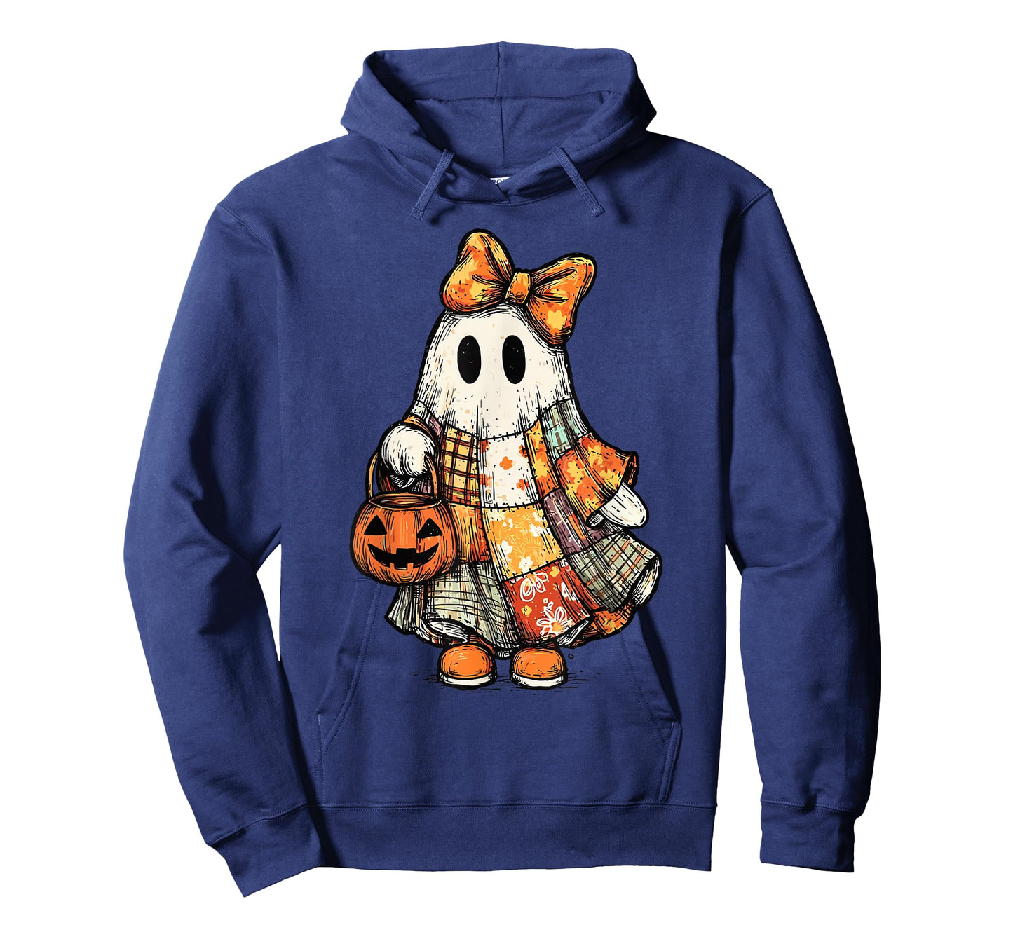 Halloween Boo Ghost Patchwork Quilter Quilting Sewing Womens T-Shirt