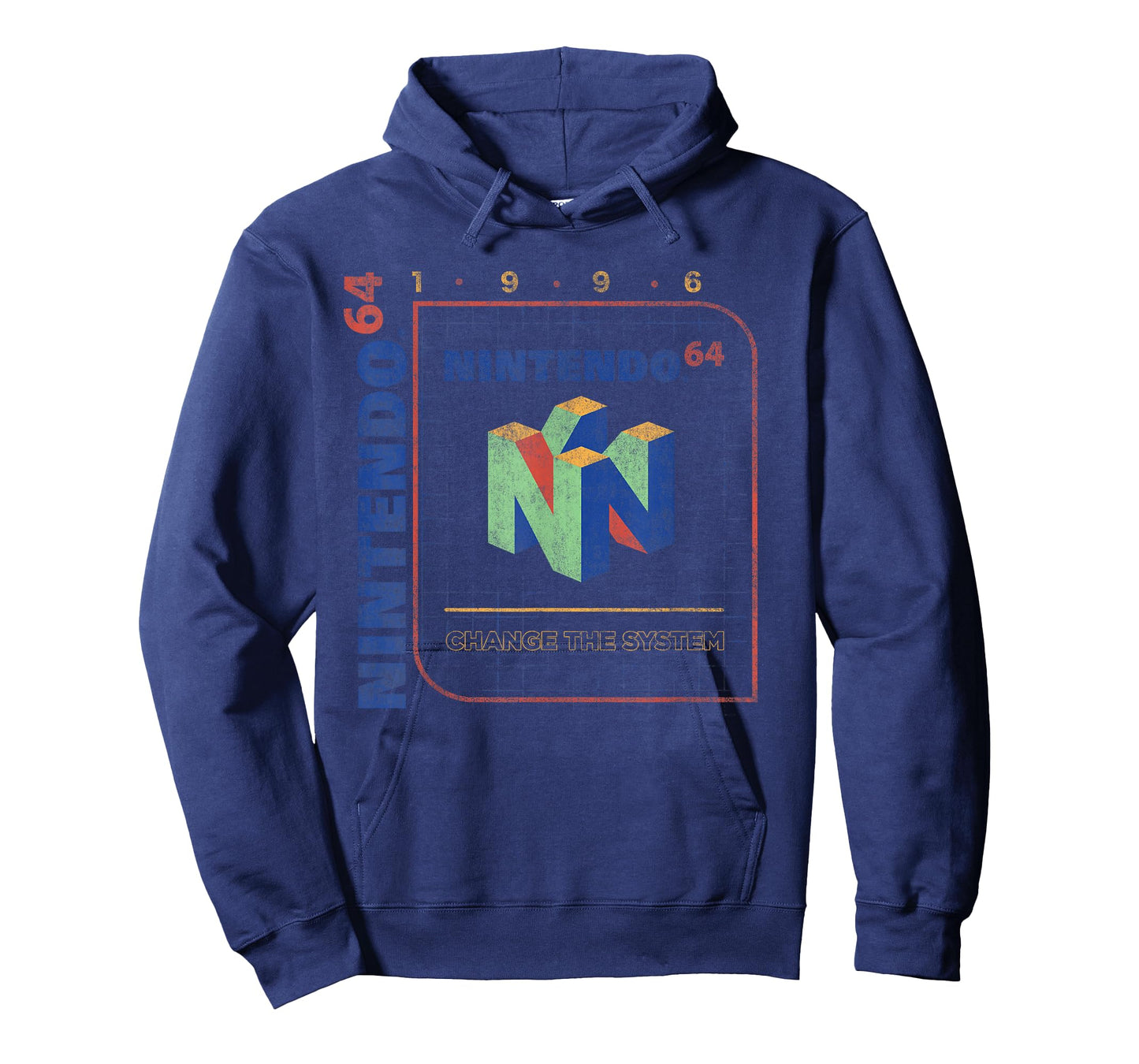 Nintendo 64 Change The System 1996 Vintage Retro Cube Logo T-Shirt