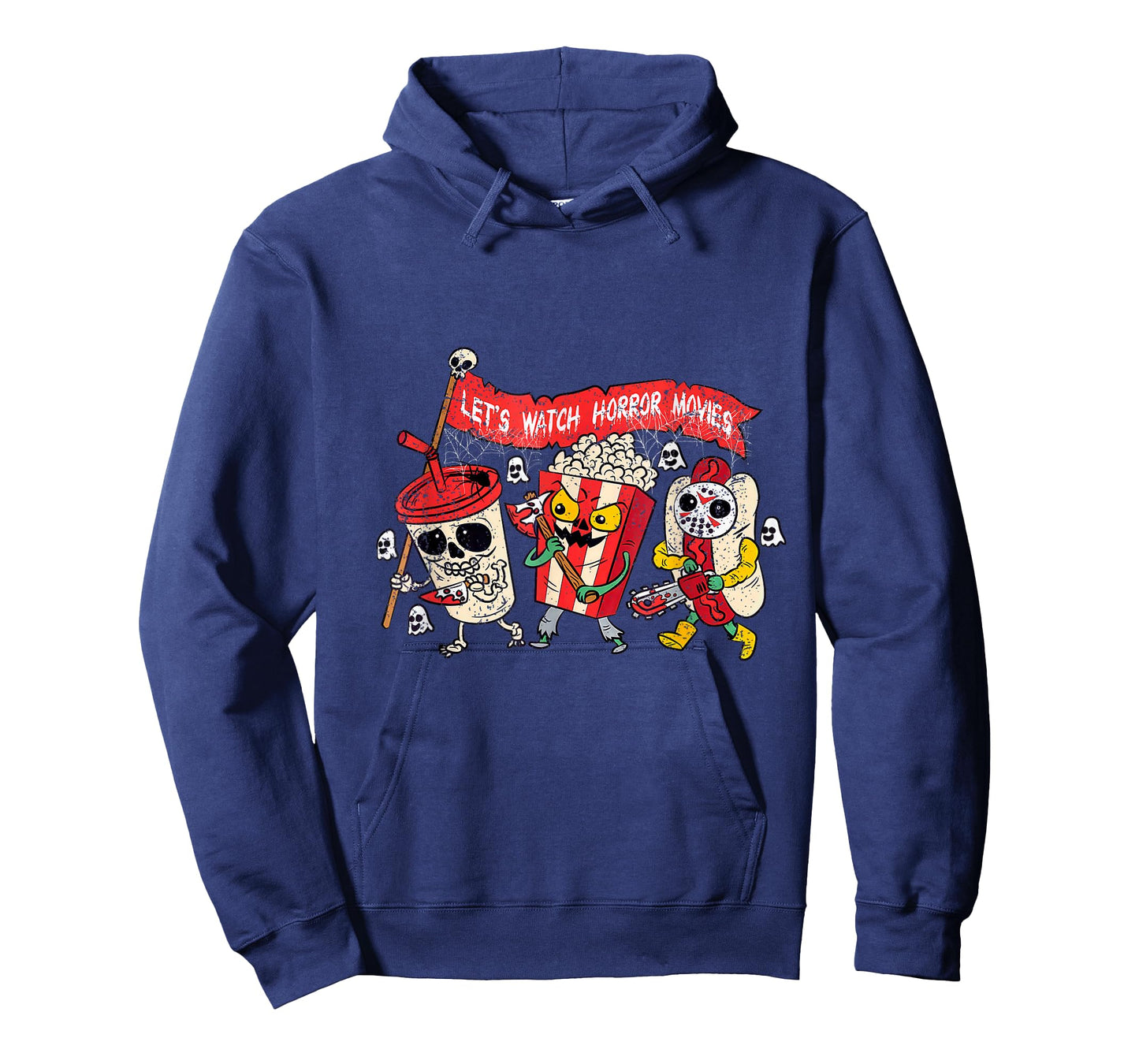 Retro Movie Concessions Let's Watch Horror Movies Halloween T-Shirt