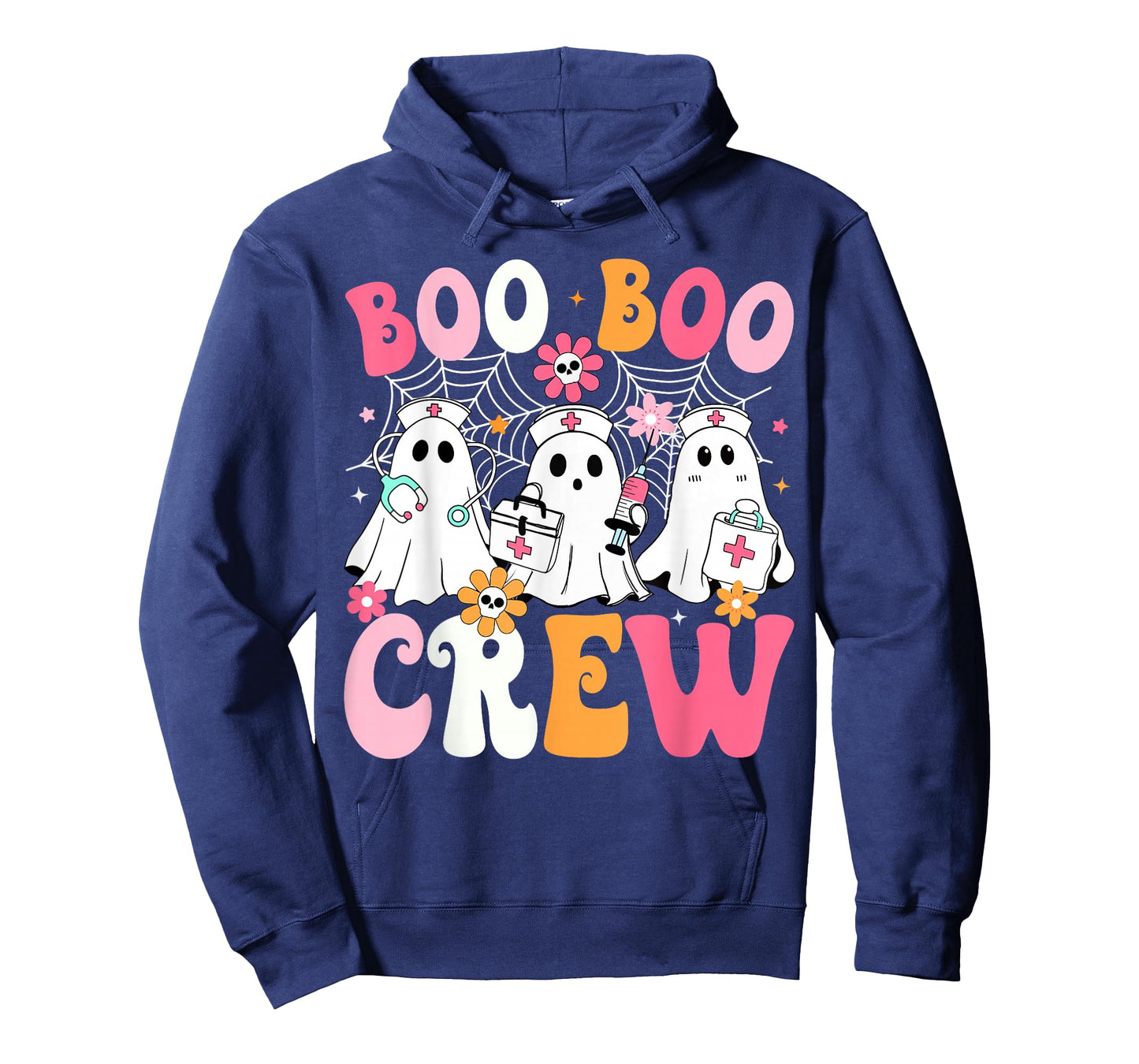 Boo Boo Crew Spooky Nurse Ghost Nursing Halloween Nurse T-Shirt