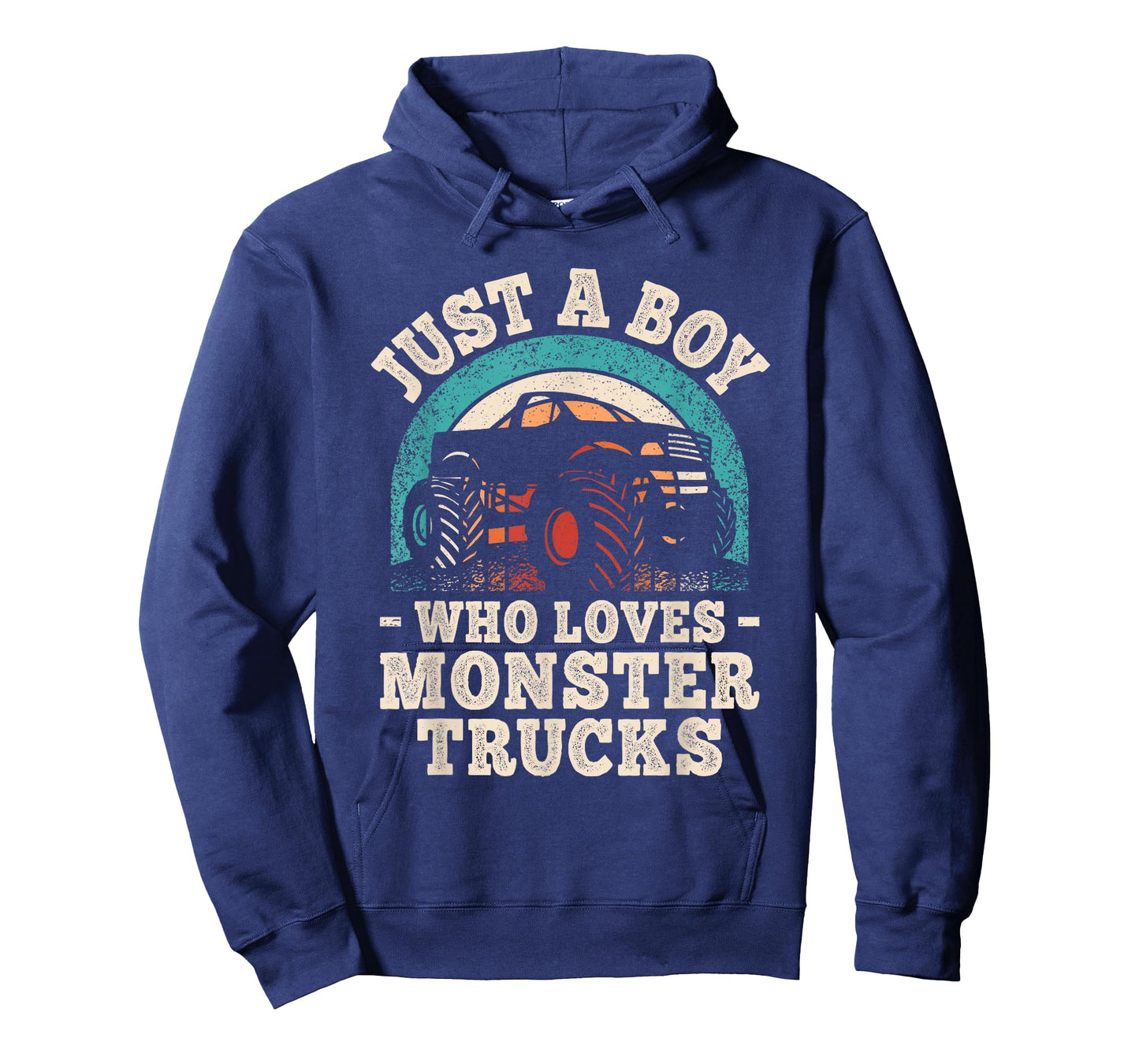Just A Boy Who Loves Monster Trucks Funny Monster Truck T-Shirt