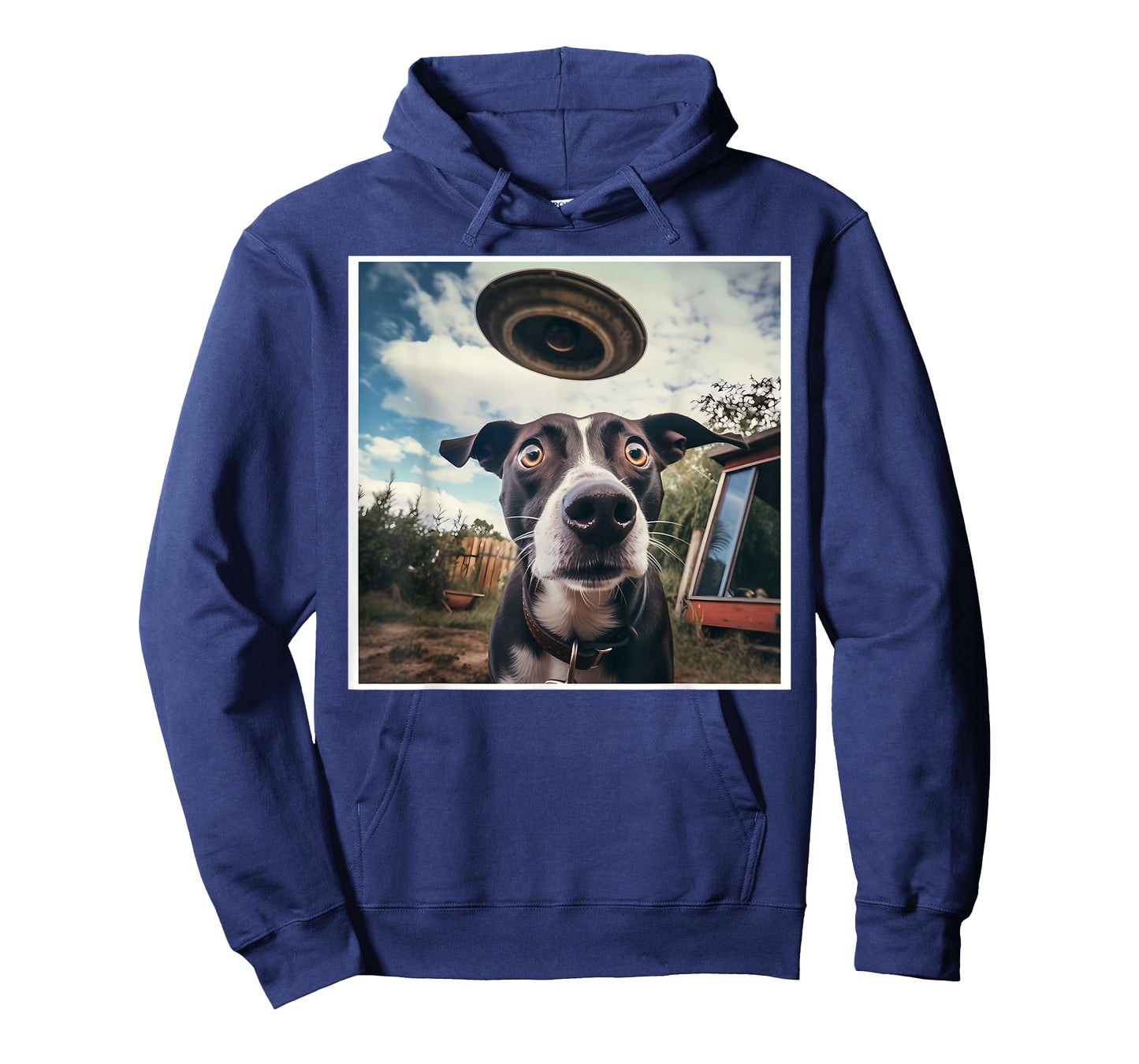 Dog Selfie with UFOs Alien Extraterrestrial UFO Believer T-Shirt