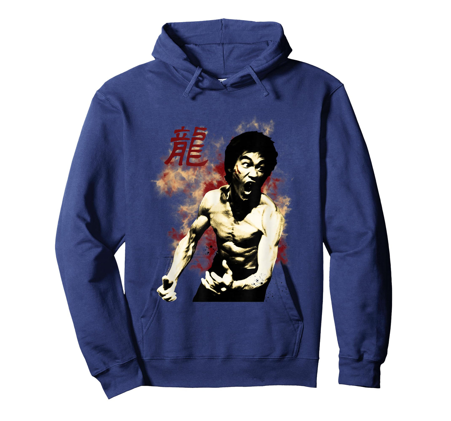 Bruce Lee The Dragon Epic Scream Vintage Portrait T-Shirt