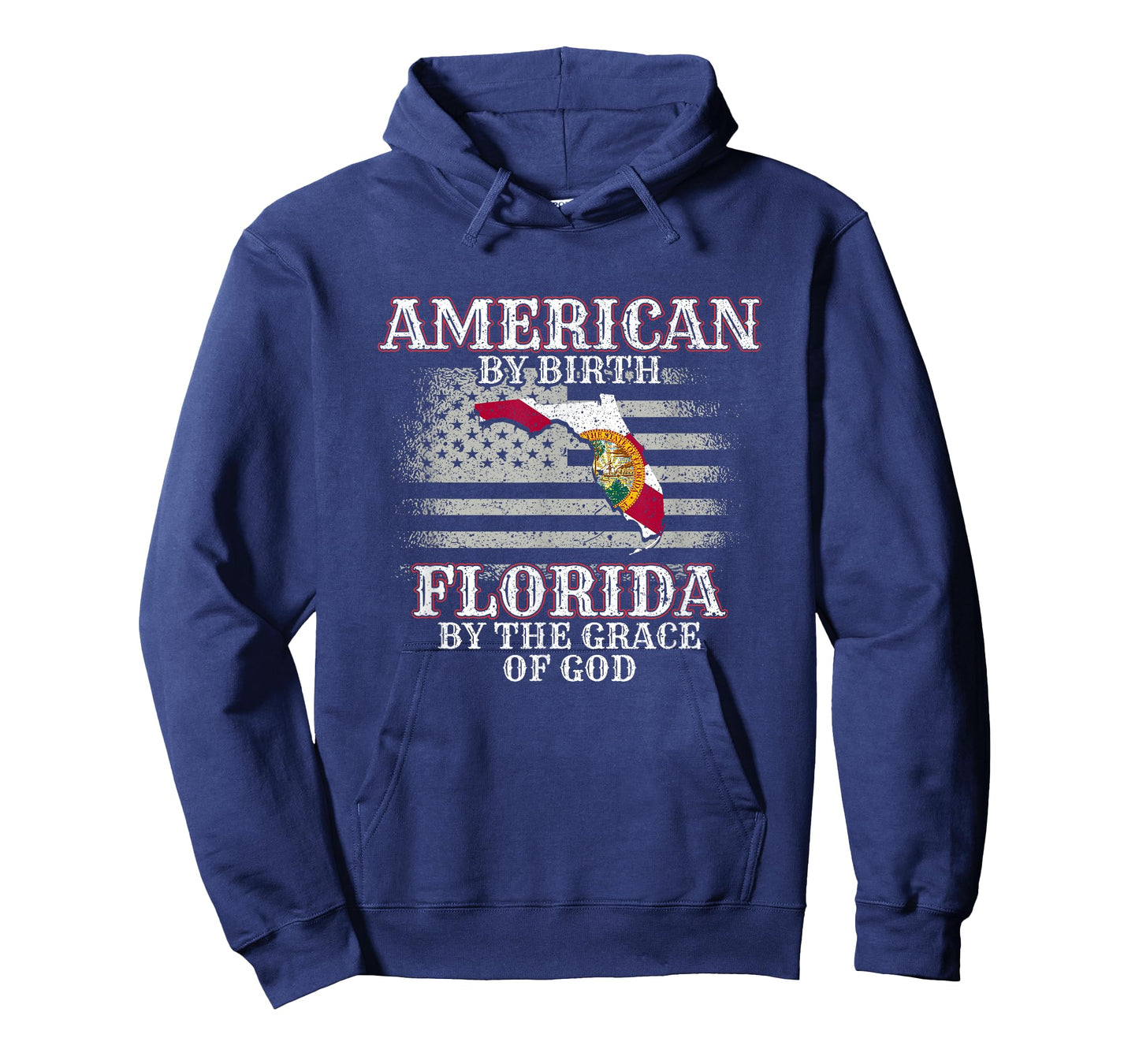 American By Birth Floridian By The Grace Of God FL Florida T-Shirt
