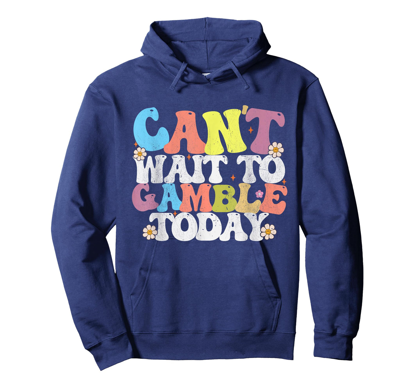 Can't Wait To Gamble Today Groovy Funny Saying Men T-Shirt