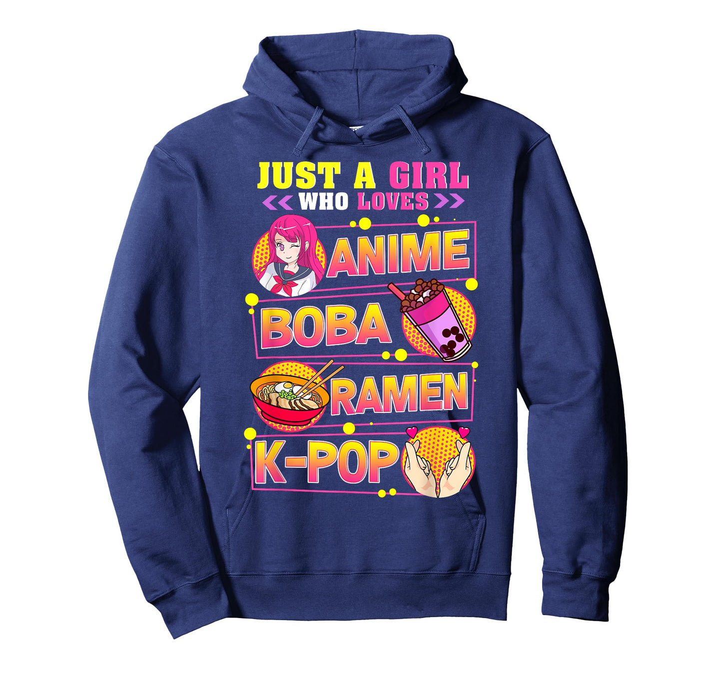 Just A Girl Who Loves Anime Boba Ramen K-Pop T-Shirt