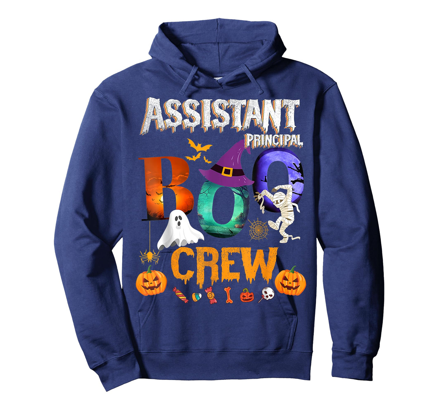 Assistant Principal Boo Crew Teacher Student Funny Halloween T-Shirt